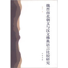 魏晋南北朝文与汉文佛典语言比较研究