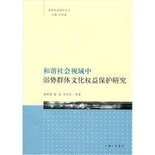 和谐社会视域中弱势群体文化权益保护研究