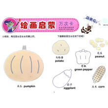 绘画启蒙万次卡：蔬果花卉（适合3-6岁）