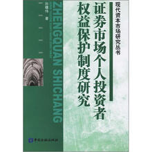 证券市场个人投资者权益保护制度研究
