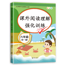 2020版 课外阅读理解强化训练六年级上下册全一册通用版小学语文同步专项练习人教部编版通用彩绘版