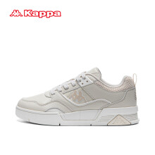卡帕（Kappa）官方板鞋男女同款休闲鞋轻便减震运动鞋学生小白鞋 白色 35 