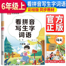 荣恒教育 2023新版看拼音写生字词语6年级语文上册