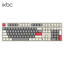 ikbc经典系列机械键盘游戏樱桃cherry轴电脑外设笔记本数字电竞办公外接有线蓝牙无线可选pbt W210时光灰无线2.4G108键红轴