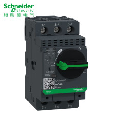施耐德 TeSys热磁式电动机断路器，旋钮控制，整定电流0.4-0.63A；GV2PM04C