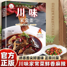 川味家常菜 四川菜家常菜谱湘菜菜谱素食菜谱厨师新手做菜烧菜烹饪食谱书 创意家常小吃烹饪做法入门