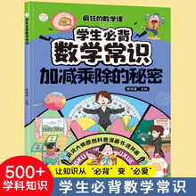 学生必背数学常识 疯狂的数学课 加减乘除的秘密 彩绘插图版中小学生课外知识读物