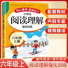 定制版 小学生阅读理解强化训练六年级上册 小学生核心素养阅读达人同步阅读理解课外阅读课内阅读专项强化训练阅读强化训练题练习册答题公式法答题技巧答题模版同步练习册