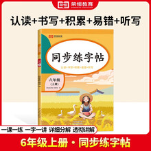 六年级上册字帖 语文同步练字帖课本配套生字描红本