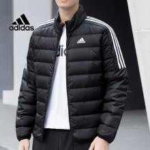 阿迪达斯 （adidas） 羽绒服男装冬季健身训练运动服立领防风保暖休闲外套 GH4589 L