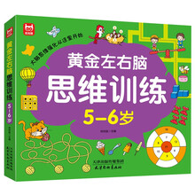 黄金左右脑思维训练5-6岁：儿童黄金期智力开发左右脑专注力思维训练大脑潜能开发早教启蒙 绿色印刷
