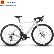 喜德盛（xds）公路自行车RS450 禧玛诺20速变速 油压碟刹 奶油黄/白  700C*480