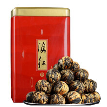 茗纳百川 2024年新茶 云南滇红茶春茶 凤庆红茶 手工红绣球罐装250克