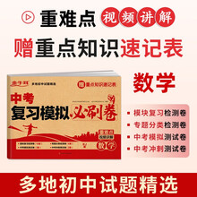 中考复习模拟必刷卷数学 中考真题卷2023新版初中九年级上下册初三人教版专项模拟必刷题试卷汇编精选