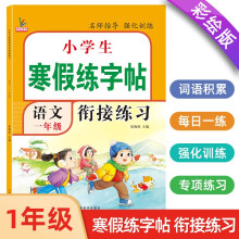 一年级寒假练字帖 彩绘版 1年级寒假衔接练习作业生字笔顺笔画控笔每日训练