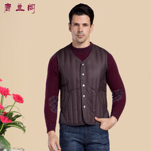 <em>冬窝马甲</em>男真皮男款羊毛<em>马甲</em>棉<em>羊皮</em>坎肩中老年