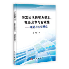 研发团队的智力资本、社会资本与有效性:理论与实证研究