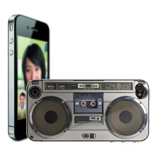 iphone5/5s/4/4s手机背面贴膜 伪装收音机系列 木质收音机 iphone-4