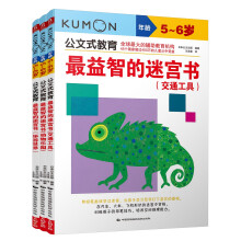 公文式教育：最益智的迷宫书套装 动物乐园篇、环游世界篇、交通工具篇（套装全3册 5-6岁） [5-6岁]