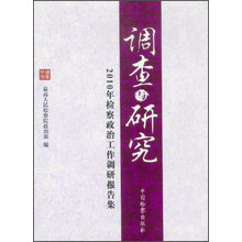 调查与研究：2010年检察政治工作调研报告集