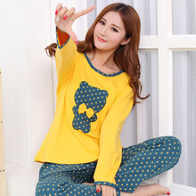 芬芝彩结婚睡衣情侣款新婚纯棉长袖红色大码男