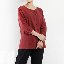 森女系小清新甜美百搭<em>文艺棉麻</em>碎花方格<em>开衫</em>抽