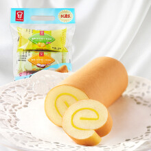 嘉顿/garden 瑞士卷蛋糕 (3个装)水蜜桃味 柠檬味 椰子味 营养早餐