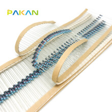 PAKAN 680R 1/4W金属膜电阻 1% 五色环 680欧 电阻器 编带装(100只)