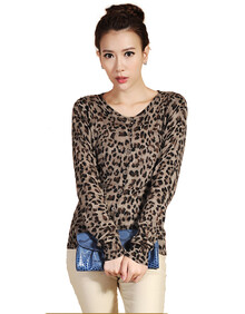 玛洛薇 时尚豹纹<em>针织开衫</em>毛衣 5575在<em>京东商城</em>