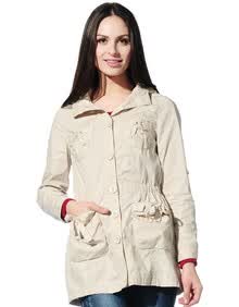 <em>真维斯</em>Jeanswest 秋冬款<em>女装</em>全棉<em>风衣外套</em>JW