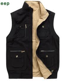 2013秋冬新品男士立领<em>马甲</em>afs jeep<em>战地吉普休</em>