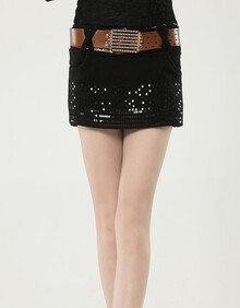 琪诗忆 2013 秋装新款 韩版大码 <em>毛呢</em>裤裙<em>短裤</em>