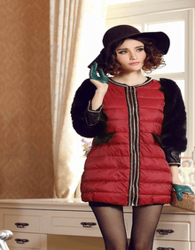 优百客2013冬装新款 <em>外套</em> 棉服 <em>女款</em> 中<em>长款</em>棉