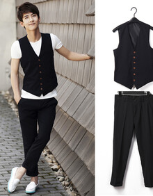 嘟麦 2013新款 <em>夏季</em>夏款<em>男士</em> 纯色套装 时装面