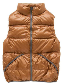 <em>森马semir</em>2013秋装新款男装马甲净色立领充绒