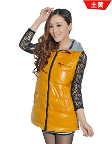 冰鱼群正品清仓<em>女士</em>羽绒<em>马甲</em>中<em>长款</em>连帽女款韩