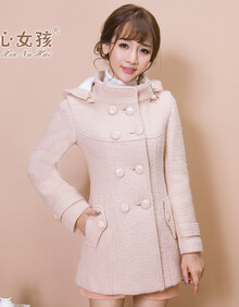 恬心女孩 2013秋冬季<em>女装外套</em> 甜美日系修身<em>型</em>