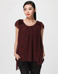 <em>水淼</em>2014<em>春季</em>新款<em>女装</em> 胖妹妹大码韩版波点宽