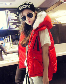 2013新款韩国版羽绒<em>马甲女工装</em>外套棉<em>马甲</em>女