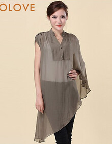 <em>COLOVE</em>卡拉佛<em>女装</em>军绿女性上衣C221744,X