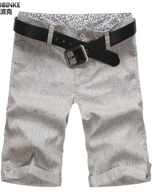 <em>卡</em>洛滨克/Kaluobinke2013夏季亚麻五分<em>短裤</em> 英