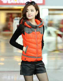 2013秋<em>冬装</em>新款<em>马甲女</em>外套韩版<em>时尚</em>百搭连帽