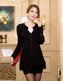 梭格 原创独家纯正<em>丝光羊毛开衫</em>外套 修身纯色