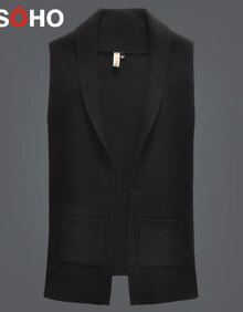 CSOHO 2014新款春<em>款男士</em>针织<em>马甲</em> 开衫无袖