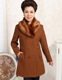 棒约美年终热卖2014新款中老年<em>毛呢外套</em>女装