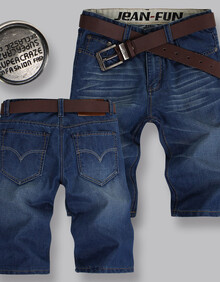 依泽麦布13夏装韩版<em>男士</em>牛仔<em>短裤</em> 五分裤潮男