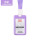 紫色推合卡-2.0棉纶方形易拉扣挂绳