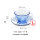 浅蓝色螺纹咖啡杯碟4002B+4003B