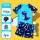 蓝六件套（泳裤+泳衣+泳帽+泳镜+收纳袋+耳鼻夹）