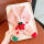 【圣诞围巾】粉色-毛毡雪花红星
